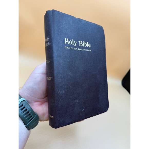 Other - Holy Bible Red Letter Concordance Dictionary ‎ KJV Nelson. Genuine Leather Blue
